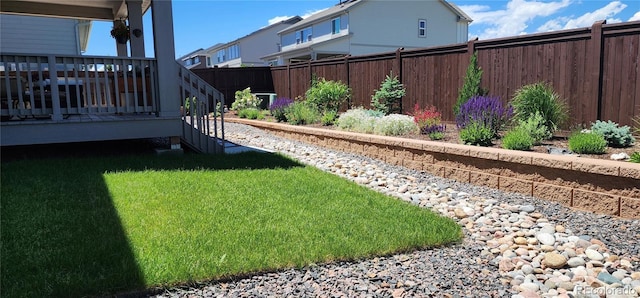 14551 Hudson St, Thornton, CO 80602 - fenced backyard featuring a deck