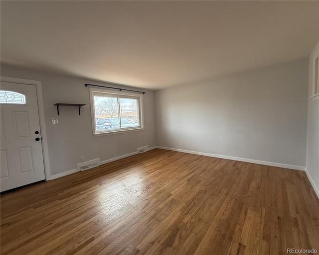 4670 Independence St, Wheat Ridge, CO 80033 - foyer with wood finished floors and baseboards