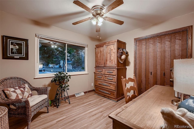 5900 W 62nd Ave, Arvada, CO 80003 - office featuring ceiling fan and light wood-style flooring