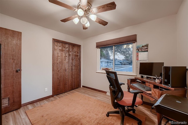 5900 W 62nd Ave, Arvada, CO 80003 - office space featuring wood finished floors and ceiling fan