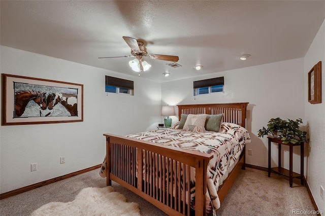 5900 W 62nd Ave, Arvada, CO 80003 - bedroom featuring light colored carpet and ceiling fan