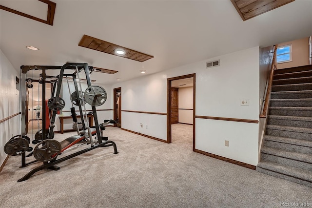 5900 W 62nd Ave, Arvada, CO 80003 - exercise room with carpet floors and recessed lighting