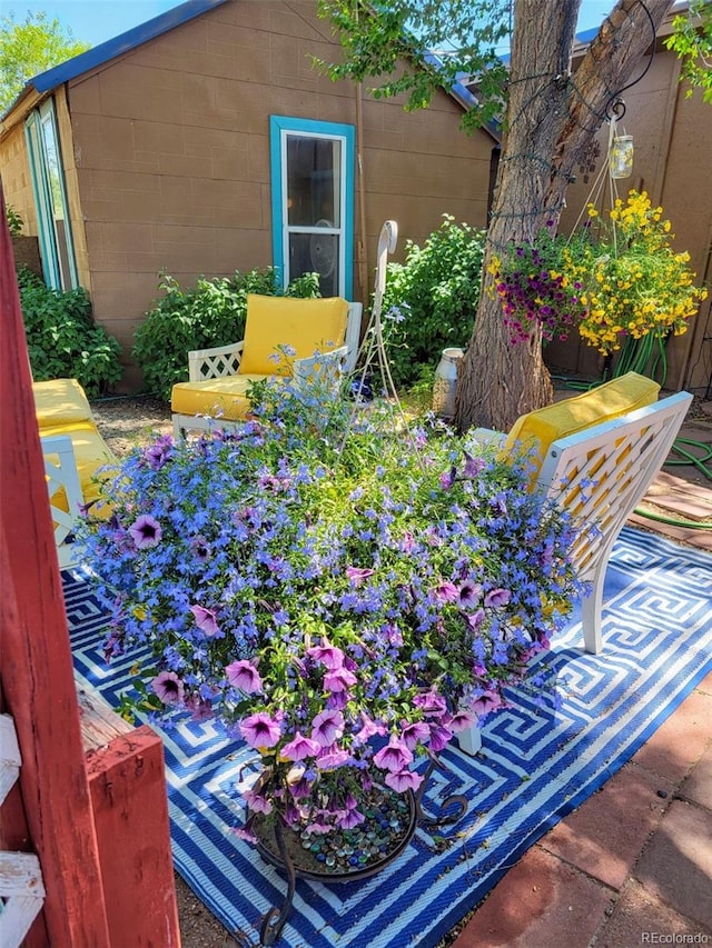 exterior space with concrete flooring