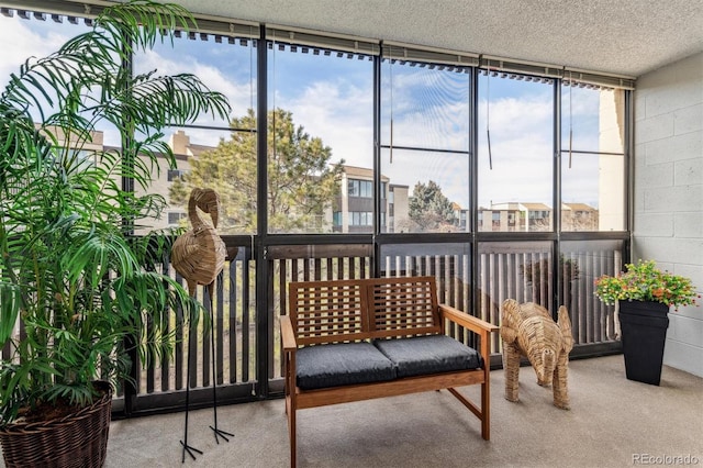 view of sunroom / solarium