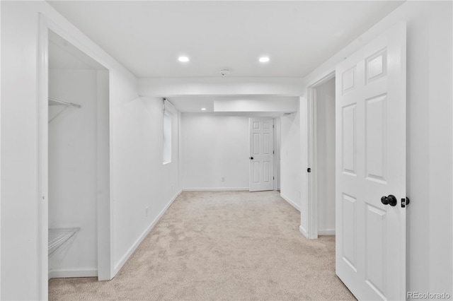 9123 W Arbor Ave, Littleton, CO 80123 - finished basement featuring light colored carpet and recessed lighting