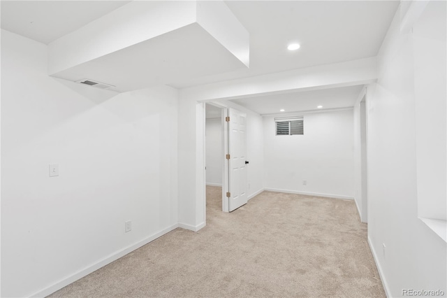 9123 W Arbor Ave, Littleton, CO 80123 - finished basement with light colored carpet and recessed lighting