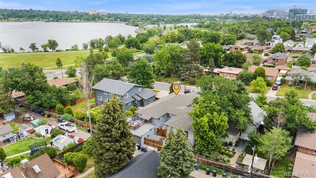 1655 N Yates St, Denver, CO 80204 - aerial view of residential area featuring a nearby body of water