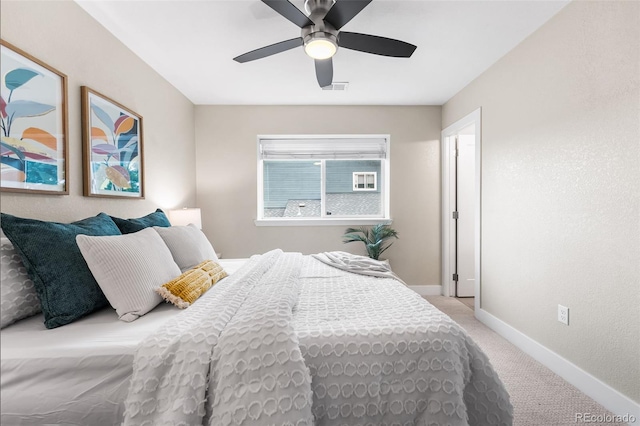 1655 N Yates St, Denver, CO 80204 - carpeted bedroom with baseboards and a ceiling fan
