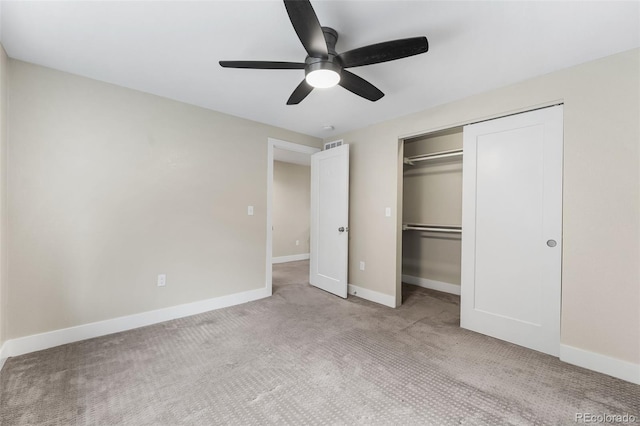 1655 N Yates St, Denver, CO 80204 - unfurnished bedroom with carpet floors, a closet, and ceiling fan