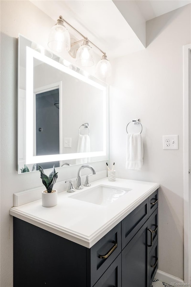 bathroom featuring vanity