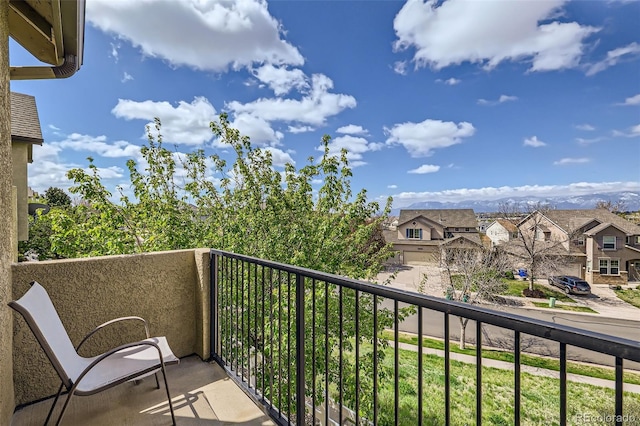 4338 Alder Springs Vw Unit G, Colorado Springs, CO 80922 - balcony featuring a residential view