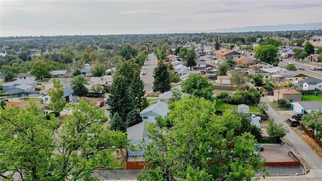 birds eye view of property featuring a residential view