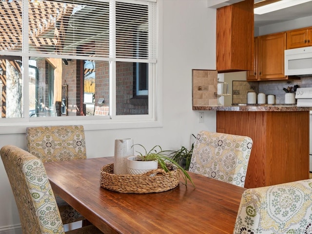 view of dining room