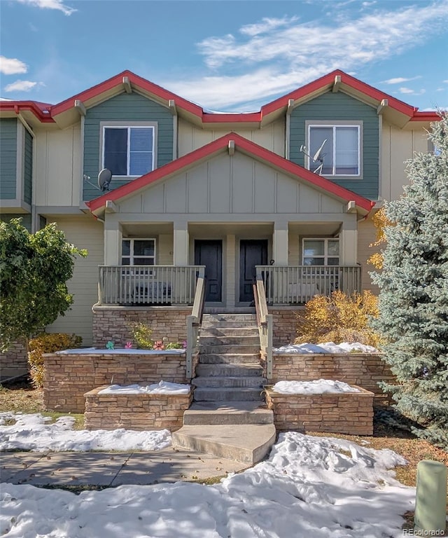 view of front of home with a porch