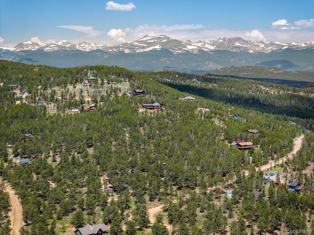 153 Divide View Dr, Golden, CO 80403 - mountain view with a heavily wooded area