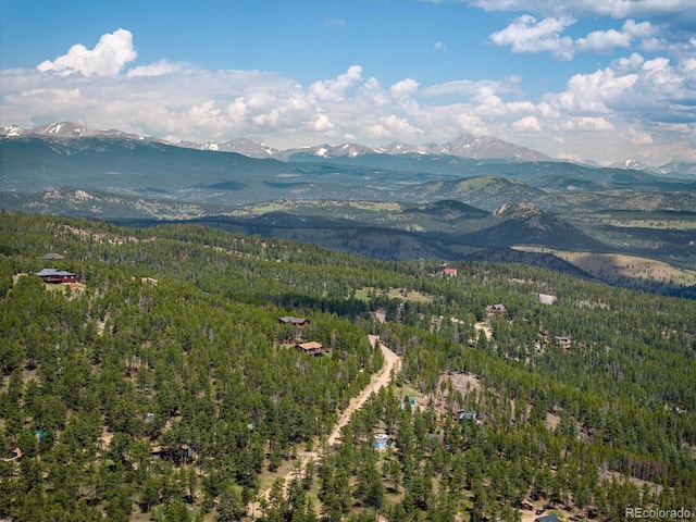 153 Divide View Dr, Golden, CO 80403 - view of mountain backdrop featuring a forest