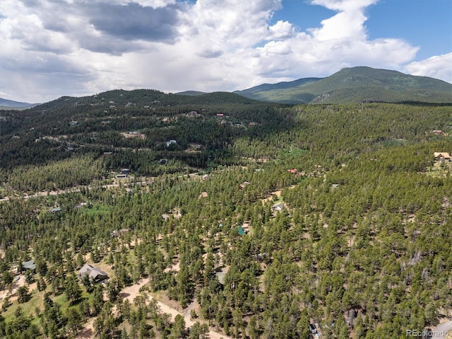 153 Divide View Dr, Golden, CO 80403 - view of mountain backdrop with a heavily wooded area