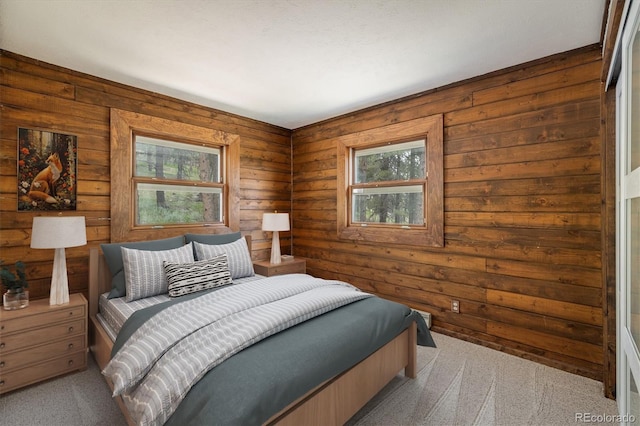 153 Divide View Dr, Golden, CO 80403 - carpeted bedroom featuring wood walls