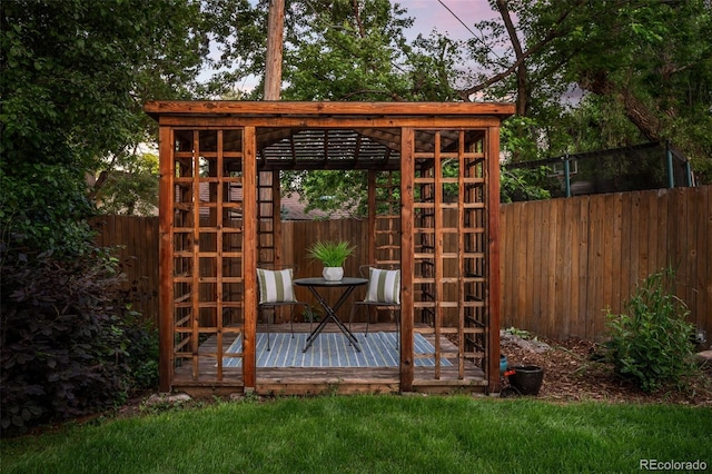 2684 Taft Ct, Lakewood, CO 80215 - view of outdoor structure featuring a fenced backyard