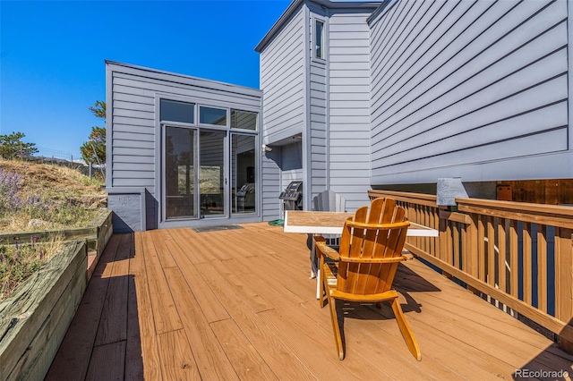 319 Camino Bosque, Boulder, CO 80302 - view of wooden terrace