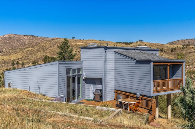 319 Camino Bosque, Boulder, CO 80302 - back of house featuring a mountain view