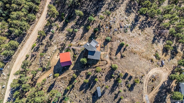 319 Camino Bosque, Boulder, CO 80302 - aerial view of property and surrounding area with rural landscape