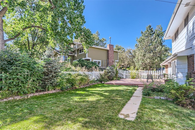 3150 Lane Ct, Boulder, CO 80305 - view of yard featuring a wooden deck