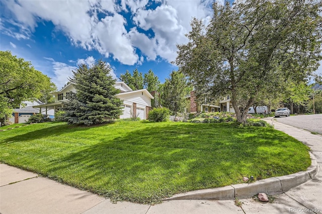 3150 Lane Ct, Boulder, CO 80305 - view of front of house with a front lawn and a garage