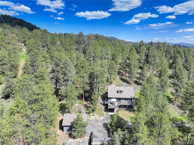 30221 Marge Ln, Evergreen, CO 80439 - view from above of property with a forest