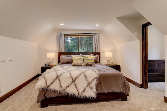 30221 Marge Ln, Evergreen, CO 80439 - bedroom with carpet and vaulted ceiling
