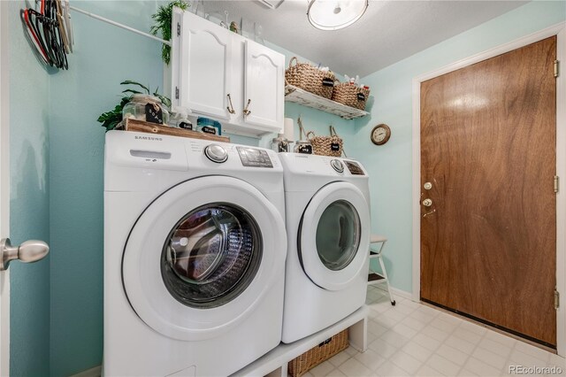 11760 Eudora Ct, Thornton, CO 80233 - laundry room with cabinet space, independent washer and dryer, and baseboards