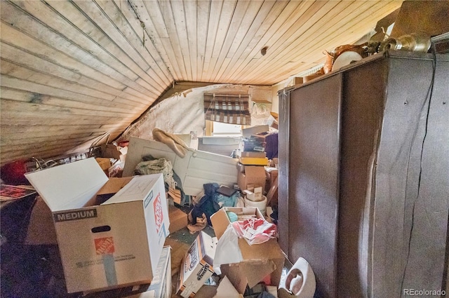 300 Spring St, Central City, CO 80427 - bedroom featuring wood ceiling and vaulted ceiling