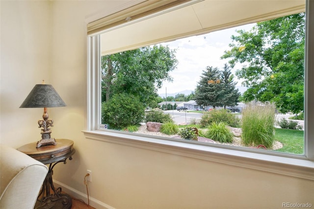4803 N Weber St, Colorado Springs, CO 80907 - living area featuring baseboards