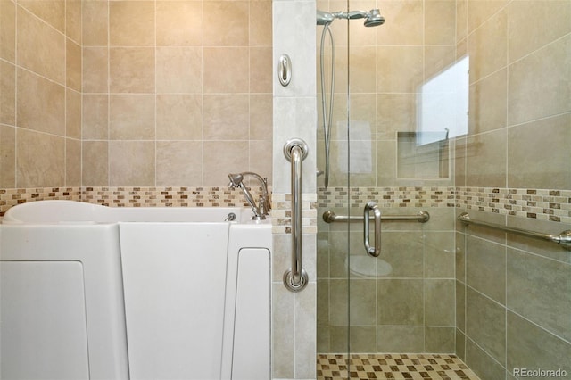 4803 N Weber St, Colorado Springs, CO 80907 - full bath with a stall shower and a bath