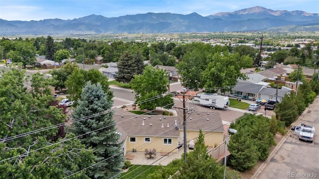 4803 N Weber St, Colorado Springs, CO 80907 - aerial perspective of suburban area featuring mountains