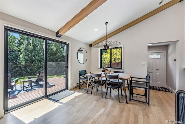 249 E Coyote Ct, Silverthorne, CO 80498 - dining space with light wood finished floors and baseboard heating