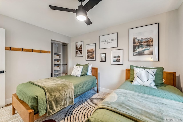 249 E Coyote Ct, Silverthorne, CO 80498 - bedroom with baseboards and a ceiling fan