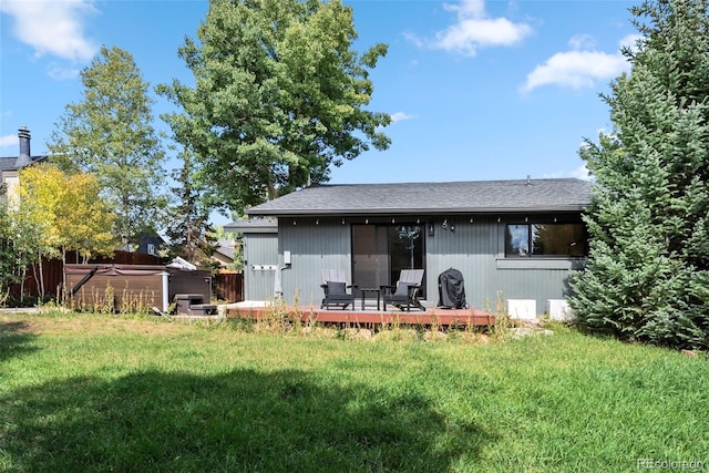 249 E Coyote Ct, Silverthorne, CO 80498 - back of house featuring a deck and a shingled roof