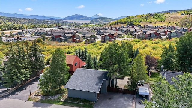 249 E Coyote Ct, Silverthorne, CO 80498 - aerial perspective of suburban area with mountains