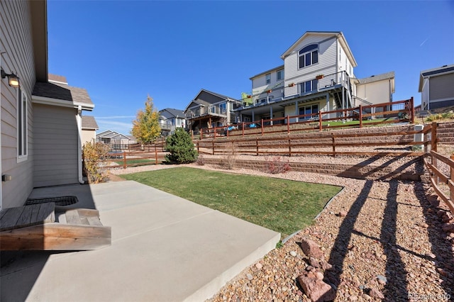 view of yard with a patio