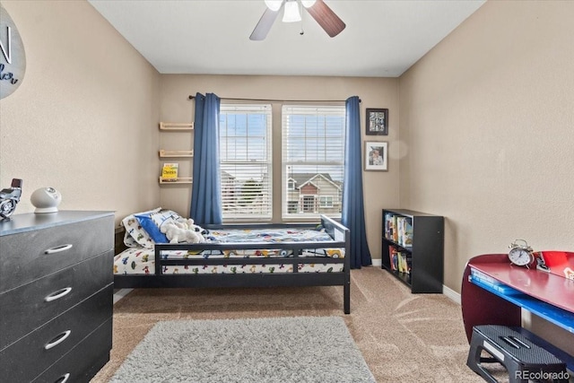5404 Fawn Ridge Way, Castle Rock, CO 80104 - carpeted bedroom featuring baseboards and ceiling fan