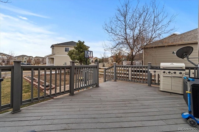 5404 Fawn Ridge Way, Castle Rock, CO 80104 - deck with a residential view and grilling area
