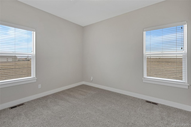 view of carpeted empty room