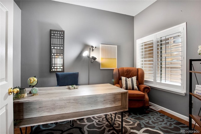 5555 E Briarwood Ave Unit 603, Centennial, CO 80122 - office featuring wood finished floors and baseboards