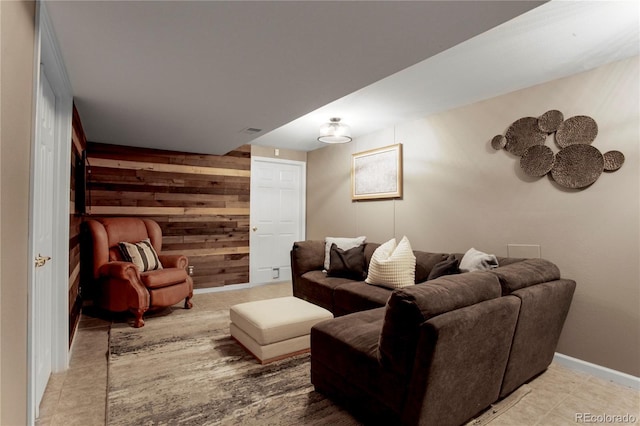 5555 E Briarwood Ave Unit 603, Centennial, CO 80122 - living area featuring wood walls and baseboards