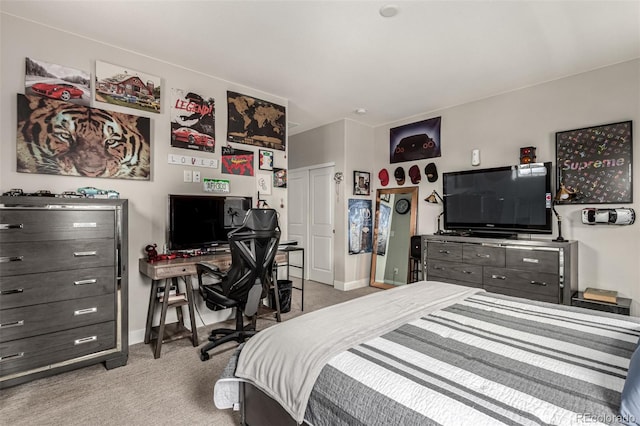 5964 E 141st Ave, Thornton, CO 80602 - carpeted bedroom with baseboards and an office area