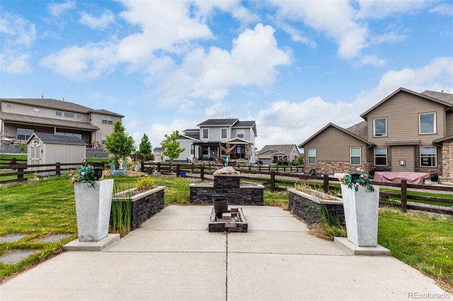 5964 E 141st Ave, Thornton, CO 80602 - view of patio featuring a residential view