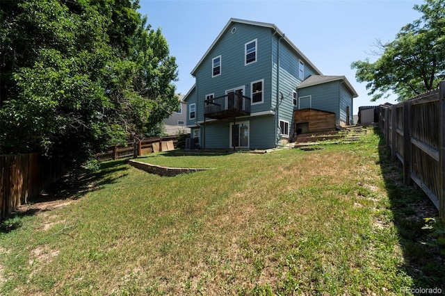 12535 S Beaver Creek Way, Parker, CO 80134 - back of property featuring a fenced backyard
