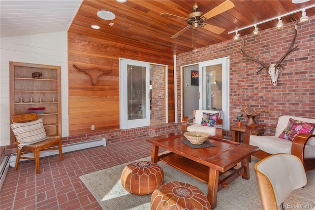 view of patio / terrace featuring outdoor lounge area and ceiling fan