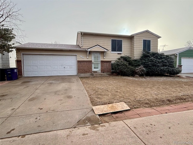 view of front of house featuring a garage